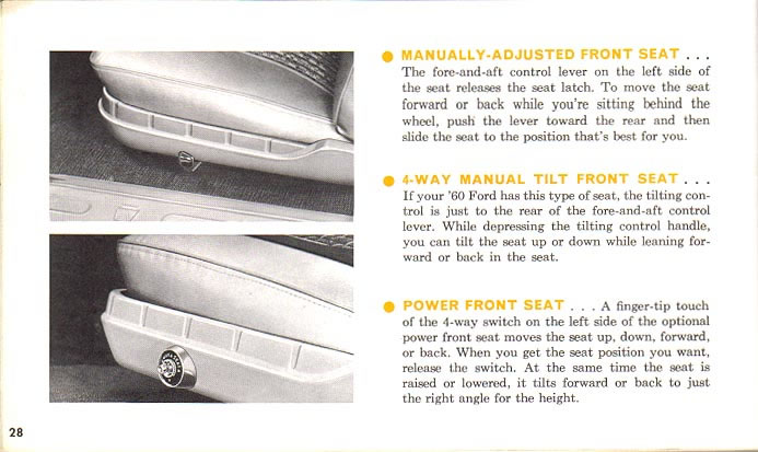 1960 Ford Owners Manual Page 24